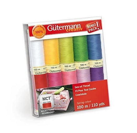 A&E GUTERMANN CONSUMER DIV Pastels Gutermann Sew-All Polyester Thread Set-10 Spools