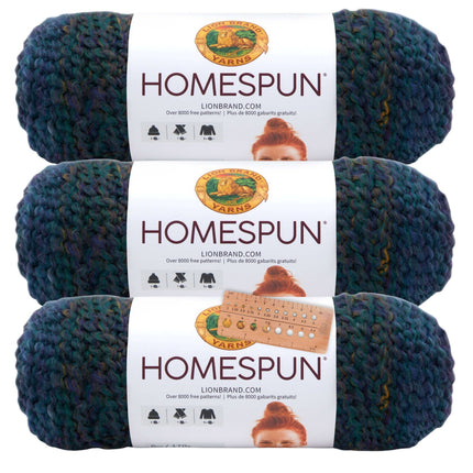 Lion Brand Yarn - Homespun - 3 Pack
