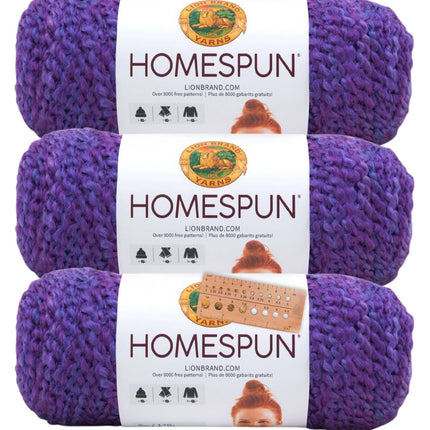 Lion Brand Yarn - Homespun - 3 Pack
