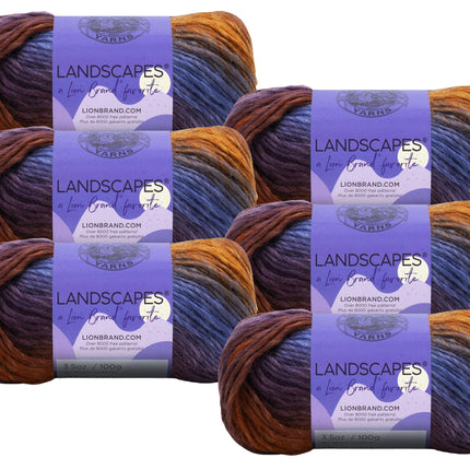 Lion Brand Yarn - Landscapes - 6 Pack