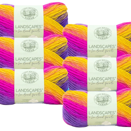 Lion Brand Yarn - Landscapes - 6 Pack