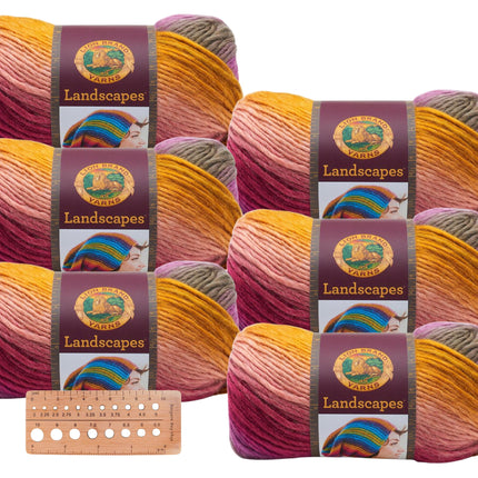 Lion Brand Yarn - Landscapes - 6 Pack