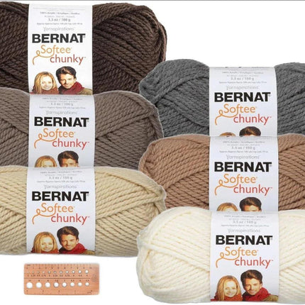 Bernat Softee Chunky Yarn - Color Assortment