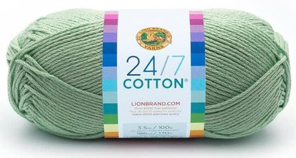 Lion Brand Yarn - 24/7 Cotton - 6 Skein Assortment (Mix 7)