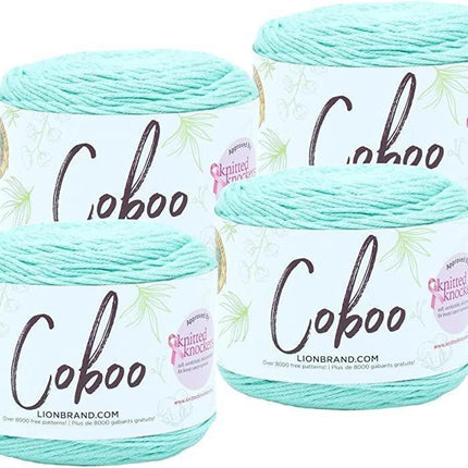 Lion Brand Yarn - Coboo -6 Pack with Pattern Cards