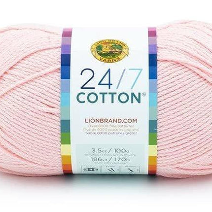 Lion Brand Yarn - 24/7 Cotton - 6 Skein Assortment (Mix 1)