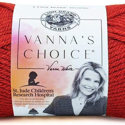 Lion Brand Yarn - Vanna's Choice - 6 Pack Assortment with Needle Gauge (Autumn)