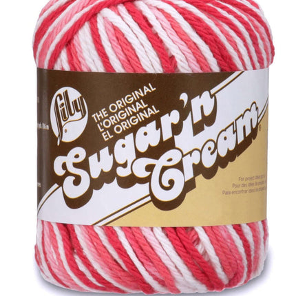Lily Sugar 'n Cream Yarn - 100% Cotton - Assortment (Red Barn)