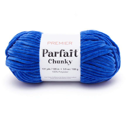Premier Yarns Parfait Chunky Chenille Yarn - 3 Pack with Tapestry Needles, Super Bulky #6, Oeko-TEX Certified, 131 Yards Each (Parent)