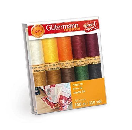 Gutermann Cotton Fall Thread Set, Assorted