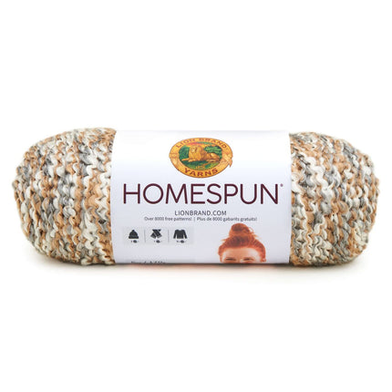 Lion Brand Yarn - Homespun - 3 Pack with Needle Gauge (Windsor)