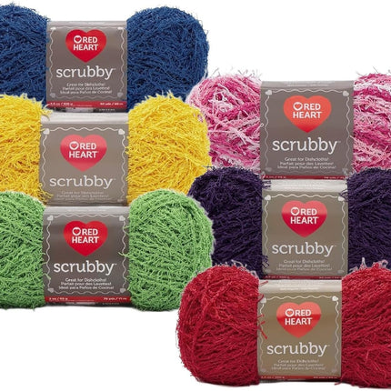 Red Heart Scrubby Yarn - 6 Skein Assortment (Ambrosia)