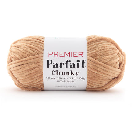 Premier Yarns Parfait Chunky Chenille Yarn - 3 Pack with Tapestry Needles, Super Bulky #6, Oeko-TEX Certified, 131 Yards Each (Parent)