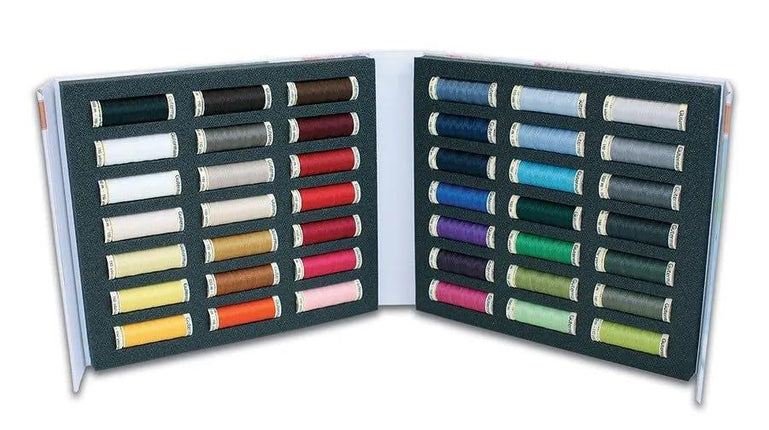 Gutermann Sew-All Polyester Sewing Thread Set – 42 Spools, 100m Each – Thread Set in Organizer Case