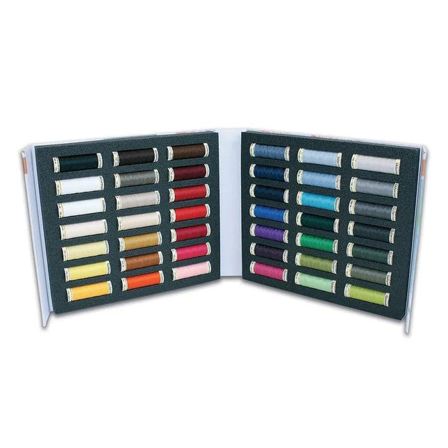 Gutermann Sew-All Polyester Sewing Thread Set – 42 Spools, 100m Each – Thread Set in Organizer Case