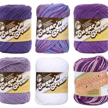 Lily Sugar 'n Cream Yarn - 100% Cotton - Assortment - (Garden Party)
