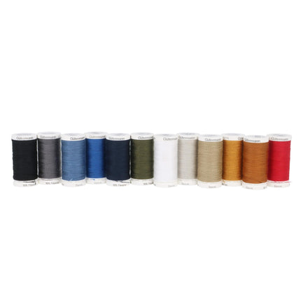 Gutermann Thread Set: Denim: 12 x 100m: Assorted Shades