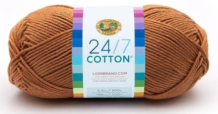 Lion Brand Yarn - 24/7 Cotton - 6 Skein Assortment (Autumn)