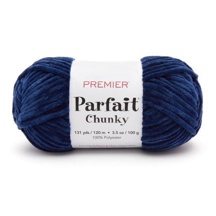 Premier Yarns Parfait Chunky Chenille Yarn - 3 Pack with Tapestry Needles, Super Bulky #6, Oeko-TEX Certified, 131 Yards Each (Parent)