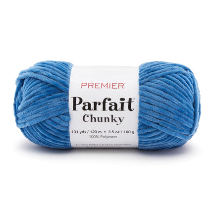 Premier Yarns Parfait Chunky Chenille Yarn - 3 Pack with Tapestry Needles, Super Bulky #6, Oeko-TEX Certified, 131 Yards Each (Parent)