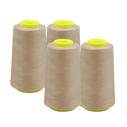 EVERLOCK Serger Thread – 4 Cones, 3000 Yards Each – 40 Weight, 2-Ply Spun Polyester – Strong, Low-Lint Overlock Thread for Serger Machines – All-Purpose Sewing & Finishing (Rust)
