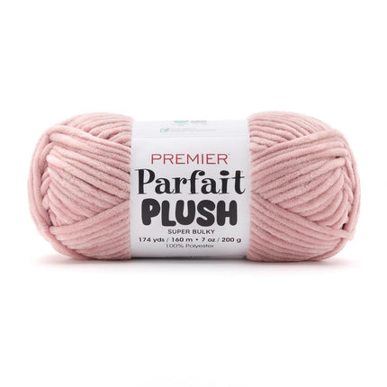 Premier Yarns Parfait Plush Thicker Super-Bulky 3-Pack with Tapestry Needles, 100% Polyester #6 Weight Skeins for Crochet Amigurumi and Soft Toys, 522 Yds