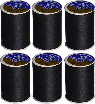 Coats & Clark Dual Duty All Purpose Thread 400 Yards Black 230-2 (6-Pack)