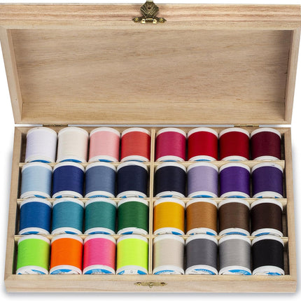 Coats Dual Duty XP Spool Collection W/Wood Box 32/Pkg