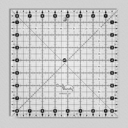 Craft Bunch - Non-Slip Square Quilt Template Rulers - Multiple Sizes