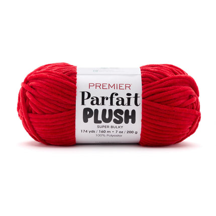 Premier Yarns Parfait Plush Thicker Super-Bulky 3-Pack with Tapestry Needles, 100% Polyester #6 Weight Skeins for Crochet Amigurumi and Soft Toys, 522 Yds