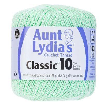 Coats & Clark Aunt Lydia's Crochet Thread Cotton Classic 10-6 Skein Assortment (Brights)