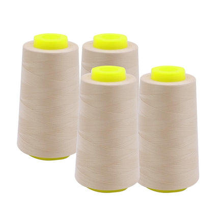 EVERLOCK Serger Thread – 4 Cones, 3000 Yards Each – 40 Weight, 2-Ply Spun Polyester – Strong, Low-Lint Overlock Thread for Serger Machines – All-Purpose Sewing & Finishing (Rust)