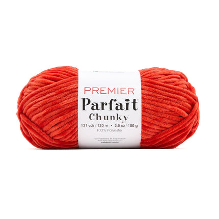 Premier Yarns Parfait Chunky Chenille Yarn - 3 Pack with Tapestry Needles, Super Bulky #6, Oeko-TEX Certified, 131 Yards Each (Parent)