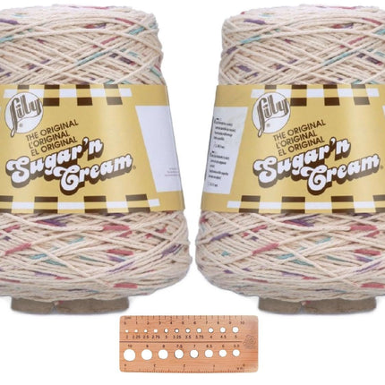 Lily Sugar 'n Cream Cotton Yarn - 2 Cones