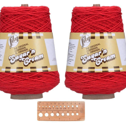 Lily Sugar 'n Cream Cotton Yarn - 2 Cones