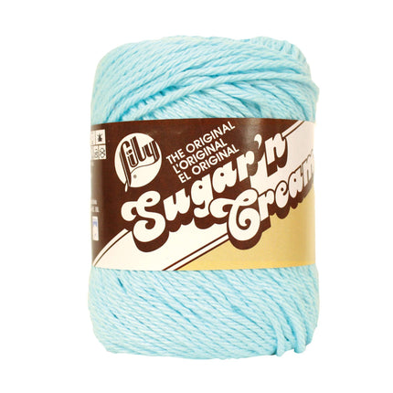 Variety Assortment Lily Sugar 'n Cream Yarn Bundle 100% Cotton Worsted #4 Weight Solids & Ombres with Needle Gauge (Mix 241)