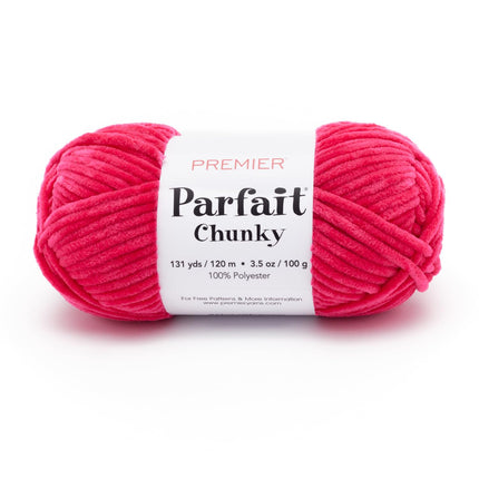 Premier Yarns Parfait Chunky Chenille Yarn - 3 Pack with Tapestry Needles, Super Bulky #6, Oeko-TEX Certified, 131 Yards Each (Parent)