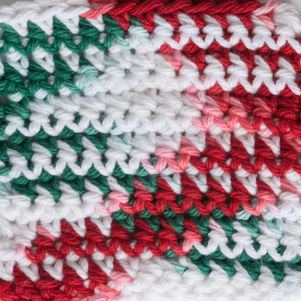 Lily Sugar n' Cream Holiday Cone Bundle 2-Pack 100% Cotton Medium 4 Worsted (Red, White, Green)