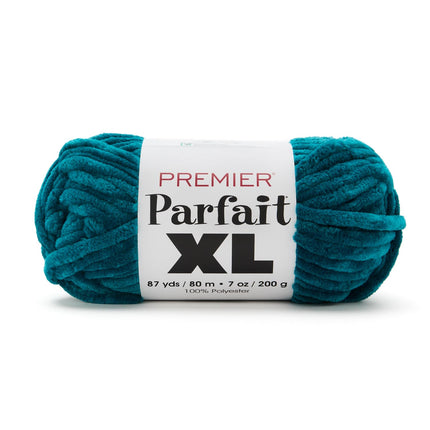 Premier Yarns Parfait XL Chenille Yarn 3-Pack with Tapestry Needles, 100% Polyester Jumbo #7 Weight Bulky Skeins for Crochet Amigurumi and Giant Plush Toys, 261 Yds Total (Parent)