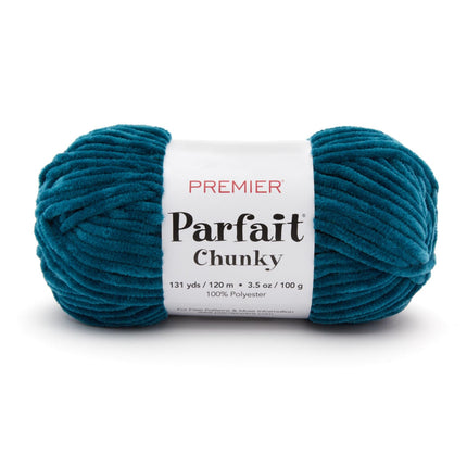 Premier Yarns Parfait Chunky Chenille Yarn - 3 Pack with Tapestry Needles, Super Bulky #6, Oeko-TEX Certified, 131 Yards Each (Parent)