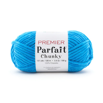 Premier Yarns Parfait Chunky Chenille Yarn - 3 Pack with Tapestry Needles, Super Bulky #6, Oeko-TEX Certified, 131 Yards Each (Parent)