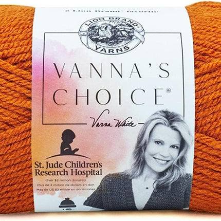 Lion Brand Yarn - Vanna's Choice - 6 Pack Assortment with Needle Gauge (Autumn)