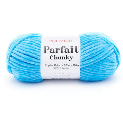 Premier Yarns Parfait Chunky Chenille Yarn - 3 Pack with Tapestry Needles, Super Bulky #6, Oeko-TEX Certified, 131 Yards Each (Parent)