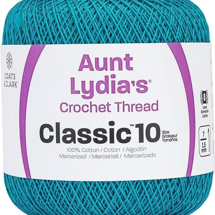 Coats & Clark Aunt Lydia's Crochet Thread Cotton Classic 10-6 Skein Assortment (Ocean)