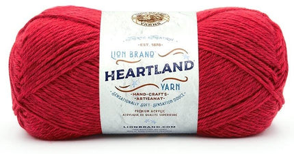 Lion Brand Yarn - Heartland - 6 Skein Assortment with Needle Gauge - Parent