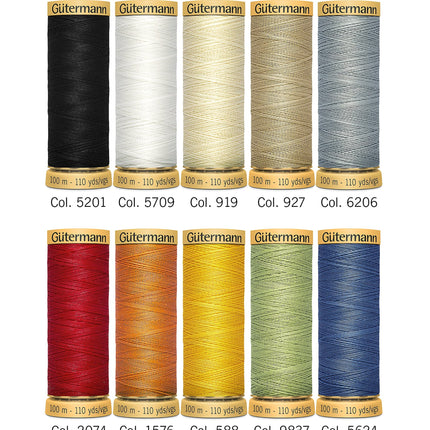 Gütermann Creativ 10 Reels of 100% Cotton, Multi-Coloured