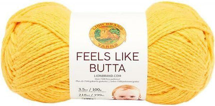 Lion Brand Yarn - Feels Like Butta - 3 Pack (Yellow)