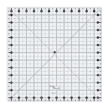 Craft Bunch - Non-Slip Square Quilt Template Rulers - Multiple Sizes