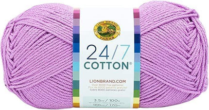 Lion Brand Yarn - 24/7 Cotton - 6 Skein Assortment (Mix 1)