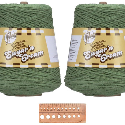 Lily Sugar 'n Cream Cotton Yarn - 2 Cones